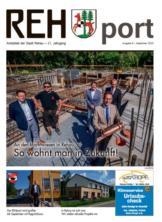 Amtsblatt der Stadt Rehau und der Gemeinde Regnitzlosau- REHport - 08/2020