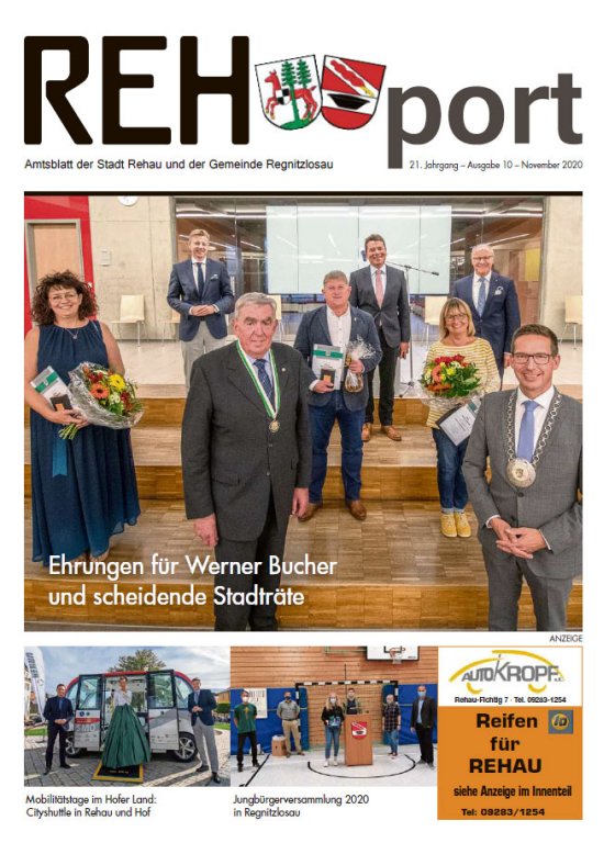 Amtsblatt der Stadt Rehau und der Gemeinde Regnitzlosau - REHport - 10/2020