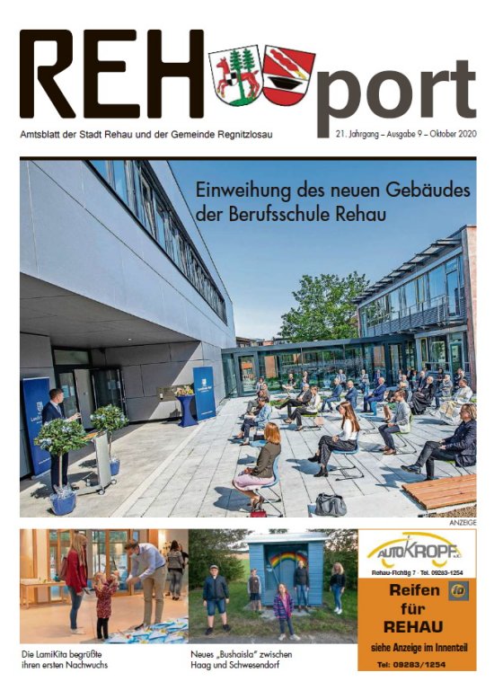 Amtsblatt der Stadt Rehau und der Gemeinde Regnitzlosau - REHport - 09/2020