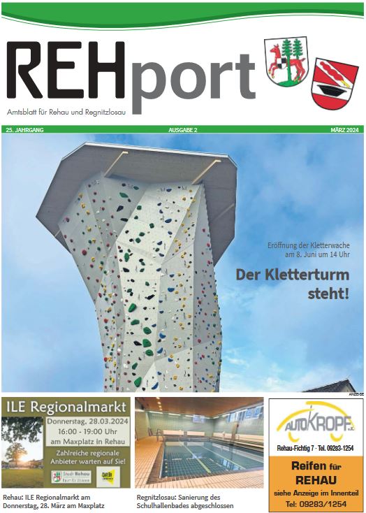 Amtsblatt der Stadt Rehau und der Gemeinde Regnitzlosau - REHport - 0/2024