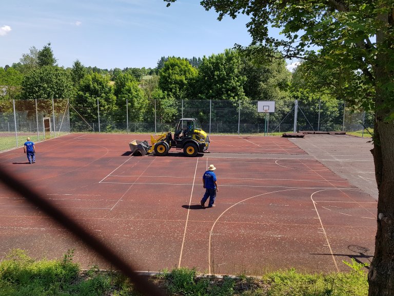 2021 - GS Schulleben - Sportplatz Erneuerung 1