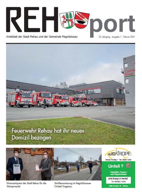 Amtsblatt der Stadt Rehau und der Gemeinde Regnitzlosau - REHport - 01/2021
