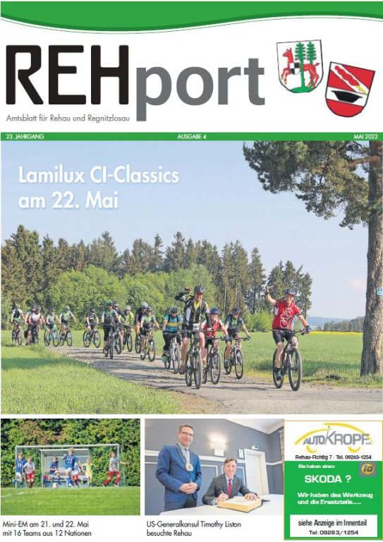 Amtsblatt der Stadt Rehau und der Gemeinde Regnitzlosau - REHport - 4/2022