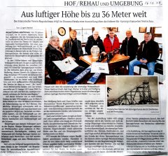 Frankenpostartikel Sprungschanze Dreiländereck