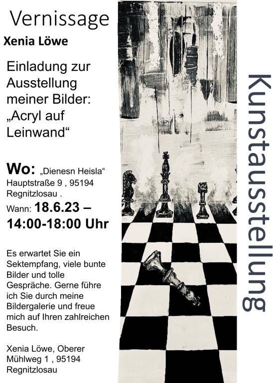 Plakat Xenia Löwe Ausstellung