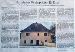 Frankenpost 10.01.2024 Historischer Verein plädiert für Erhalt
