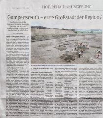 Archäologische Funde in Gumpertsreuth